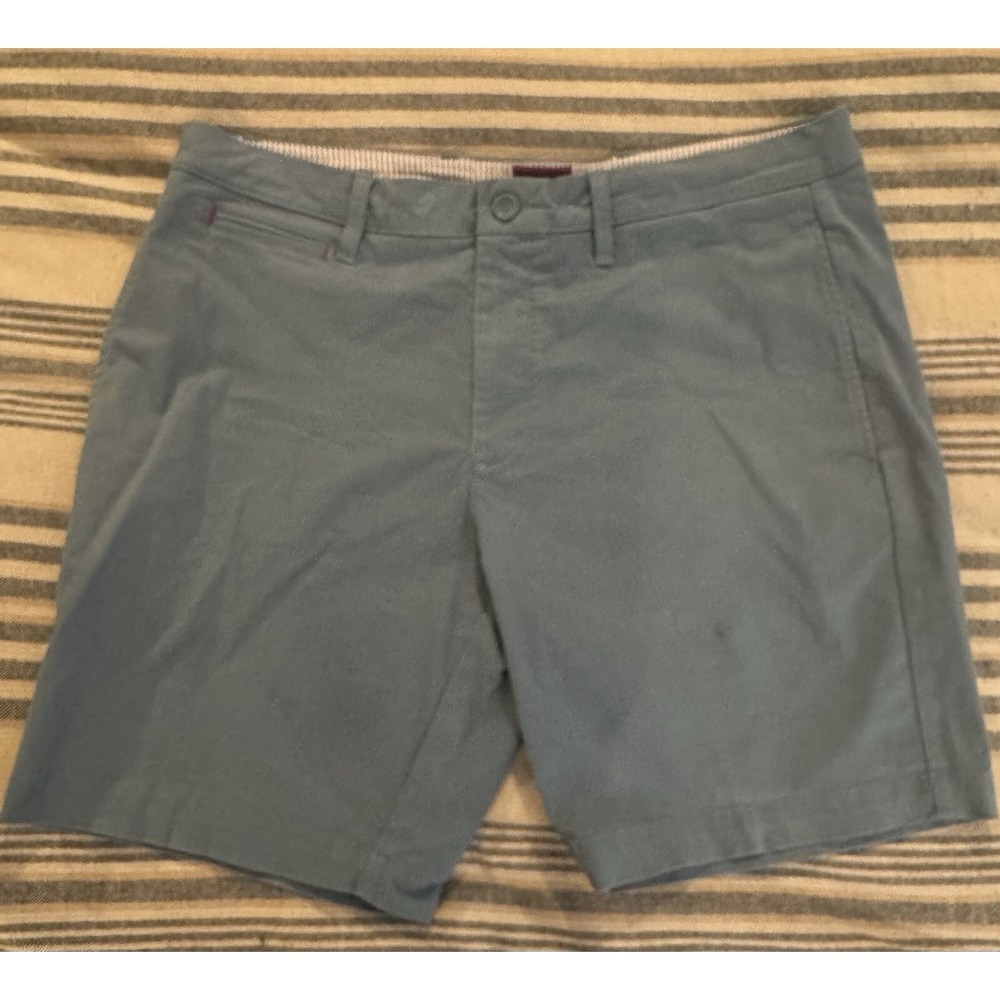 Untuckit Chino Shorts Mens 36” 9” Inseam Blue Casual Golf St. Vincent USA